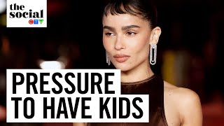 Zoë Kravitz “There’s a lot of pressure placed on women to have children”  The Social [upl. by Ailemac]