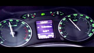 Skoda Octavia 20 TDI DSG  Acceleration  Kickdown [upl. by Obed]