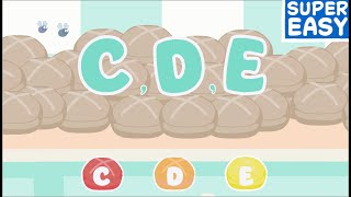 C D E  SUPER EASY Play Along [upl. by Ecenaj]