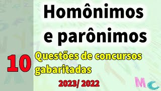 Domínio da ortografia oficial parte 4  Homônimos e parônimos [upl. by Darn]