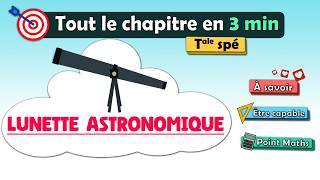 🔥 Lunette ASTRONOMIQUE  tout en 3 min  Terminale spé physique chimie  Lycée [upl. by Marciano674]