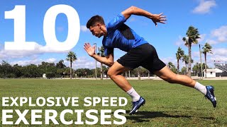 10 Explosive Speed Exercises  No EquipmentBodyweight Training You Can Do Anywhere [upl. by Silma]