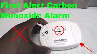 ✅ How To Use First Alert Carbon Monoxide Alarm Review [upl. by Orpha320]