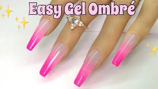 How to make Easy Ombré Press on nails using Gel  Beginner Friendly  DIY  GEL nails [upl. by Uht19]