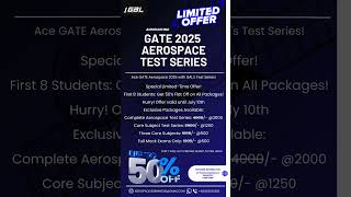 aerospaceengineering2025 gateaerospacetestseries Unlock 50 Off on GATE Aerospace 2025 Test Series [upl. by Inan813]