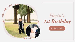 HERINS 1ST BIRTHDAY  BEST PUNJABI CINEMATIC HIGHLIGHT 2024  PUNJABI BABY BIRTHDAY SONGS [upl. by Ahsykal]