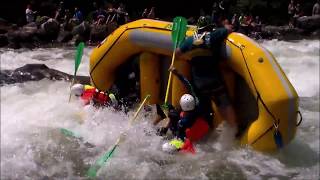 Best Whitewater Rafting Flips on the Ocoee River  Ocoee River Swim Team Action [upl. by Hoagland485]