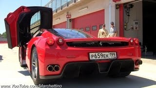 Ferrari Enzo Sound  Start Rev and Accelerations [upl. by Zelde]