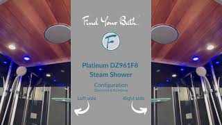 Platinum DZ961F8 Steam Shower black [upl. by Apollus]