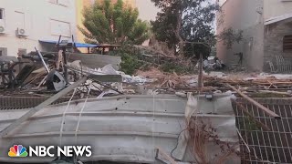 Buildings in Ashkelon Israel damaged after rockets fired from Gaza [upl. by Methuselah682]