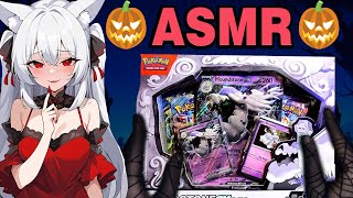 ASMR Opening Pokemon Houndstone Ex Box👻 [upl. by Flossy]