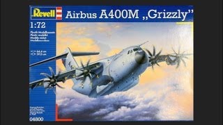 Revell 172 Airbus A400M quotGrizzlyquot Scale Model Review [upl. by Alleunam]