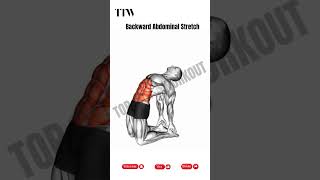 backward abdominal stretch stretch stretchingexercises [upl. by Suiradel]