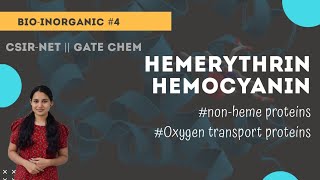 Hemerythrin  hemocyanin  structure and functions  Chemicos academy [upl. by Fawn]