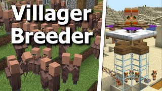 How to Breed Villagers in Minecraft 120  Auto Breeder Tutorial and More [upl. by Hamal852]