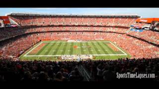 NFL Time Lapse FirstEnergy Stadium  Cleveland OH sideline view [upl. by Yetak]