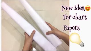 Chart paper decoration ideas for school  how to make chart papers [upl. by Buderus194]