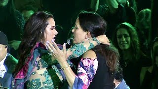 Edith Márquez y su hermana Lilita EMOTIVO DUETO en el palenque de Puebla 11 May 2018 [upl. by Ahsinirt]