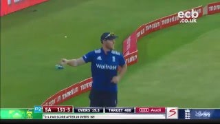 Sensational Ben Stokes catch off AB de Villiers [upl. by Arahs]