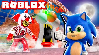 BABY SONIC vs CARNIVAL OF TERROR roblox obby [upl. by Whetstone]