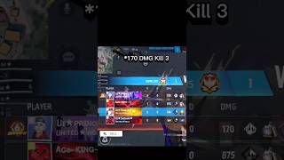 170 DMG kill 3 gaming freefire shorts short garenafreefire [upl. by Hedveh]