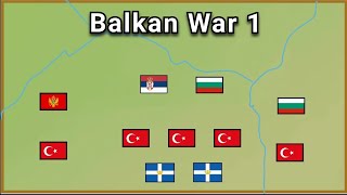 The First Balkan War Animated  ibeHistory [upl. by Rehoptsirhc232]