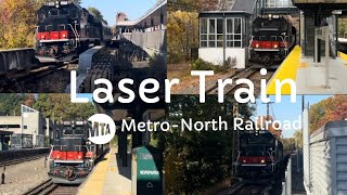 MTA Metro North Railroad Fall Laser Train BL20GH CTDOT Action 2024 [upl. by Conley]