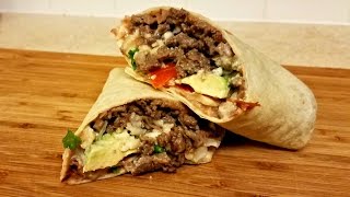 Carne Asada Burrito Recipe  How to make a Burrito [upl. by Carson]