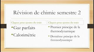 Révision thermochimie partie 3 [upl. by Kazimir]