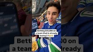 The WORST Sportsbet Ever💰🏒 gambling sportsbetting hockey nhl canucks [upl. by Mutua973]