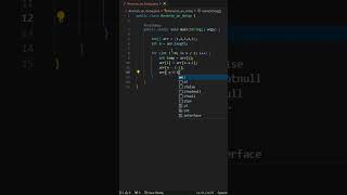 Java program  Reverse an Array shorts youtubeshorts java javaprogram coding [upl. by Nahk]