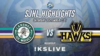 HIGHLIGHTS La Ronge Ice Wolves  Nipawin Hawks Sept 21 2024 [upl. by Eadnus]