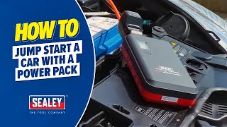 How to Jump Start a Car with a Power Pack [upl. by Hanoj251]