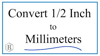 Convert 12 Inch to Millimeters [upl. by Eiramoj144]