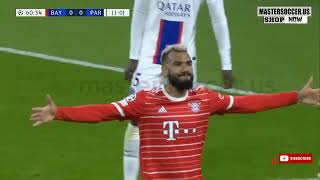 ERIC MAXIME CHOUPO  MOTING  GOAL  BAYERN VS PSG  UEFA CHAMPIONS LEAGUE 2022  2023 [upl. by Stanway]