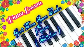 Gori Tera Gaon Bada Pyara  From quotChitchorquot  Piano With Notes  LalitaNayal [upl. by Skipton]