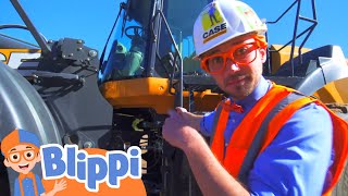 Blippi Explores a Digger  Blippi  Learning Videos for Kids [upl. by Ninel]