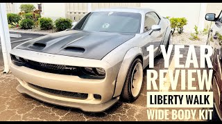 Dodge Challenger Liberty Walk Wide Body Kit 1 Year Review [upl. by Ellimaj966]