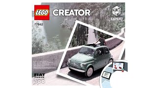 LEGO 77942 Fiat 500 4K  building instructions [upl. by Aihtenyc927]