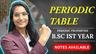 Periodic Properties  BSc 1st Year  Part 2  Inorganic Chemistry  By Priti Mam primechem [upl. by Xonnel86]