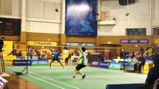 Selangor Badminton Open 2012 4  MS D1 R2 Zulfadi Vs Ng Sun Ly [upl. by Esirtal]