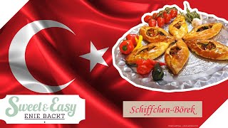 SchiffchenBörek Eine türkische Köstlichkeit 🌮🤤  Sweet amp Easy  Enie backt  sixx [upl. by Dickie]