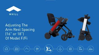 WHILL Model FFi Arm Rest Spacing [upl. by Suzetta]