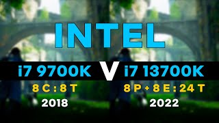 Intel Core i7 9700K vs 13700K  8 Cores amp 8 Threads VS 16 Cores amp 24 Threads [upl. by Marius]