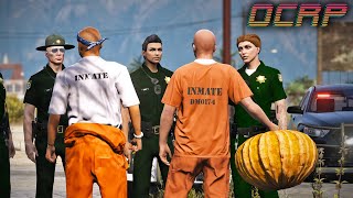 Escaped Prisoner Costume Party in GTA RP  OCRP [upl. by Magner410]