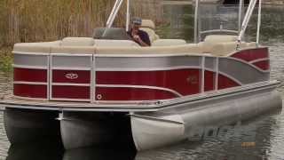 Harris FloteBote Grand Mariner SL 250 Pontoon Boat Review  Performance Test [upl. by Trepur759]