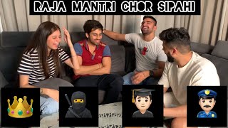 Raja 👑 Mantri 👨🏻‍🎓chor 🥷 Sipahi 👮🏻‍♂️ funny game challenge 😄🤪 kajalthegreat SahilDagar [upl. by Airekat588]