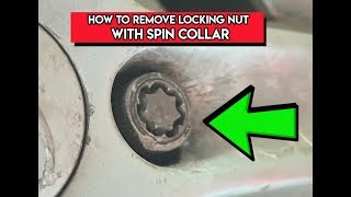 Remove locking wheel lug nut with spinning collar at home no key nedeed [upl. by Oivalf]