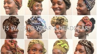 How To 15 Ways To Wear a Headscarf [upl. by Ainahtan]