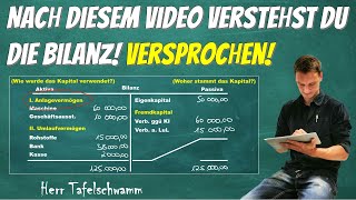 Aufbau der Bilanz einfach erklärt  Aktiva oder Passiva Bilanz erstellen und verstehen mit Beispiel [upl. by Indys182]